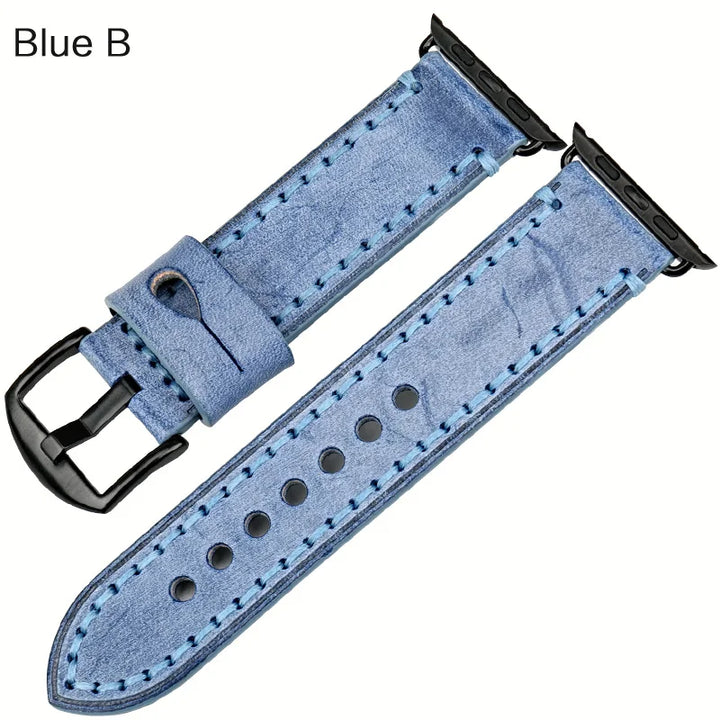 Vintage Bridle Leather Strap for Apple Watch 38-45mm