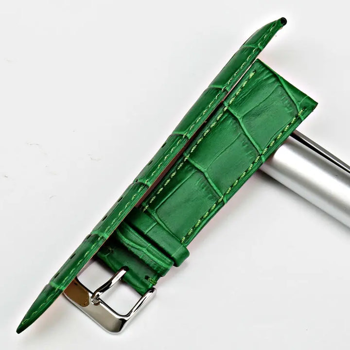 MAIKES watch accessories 16mm 18mm 20mm 22mm watch band genuine leather watch strap fashion green for Gucci women watchbands