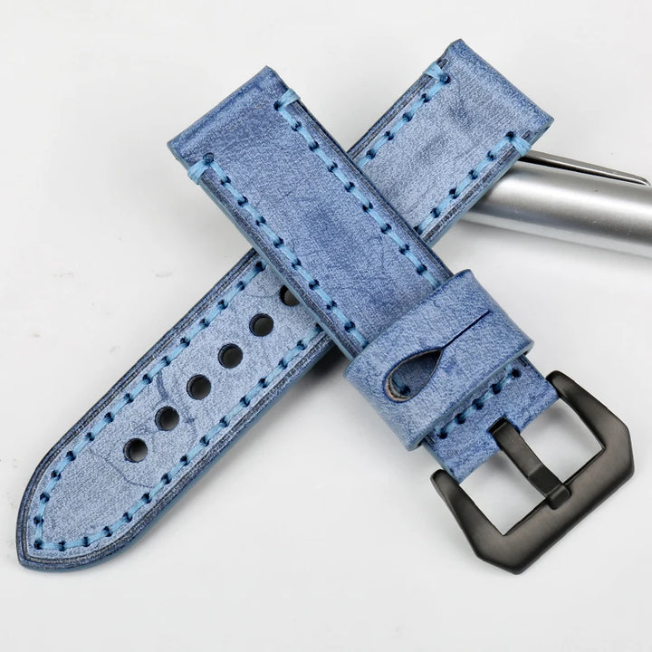Vintage English Bridle Leather Watch Strap 22–24mm for Panerai – MAIKES