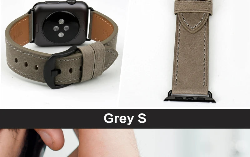 Top Quality Leather Strap For Apple Watch Band 45mm 41mm 44mm 40mm 42mm 38mm Series 7 6 SE 5 4 3 iWatch Watchband