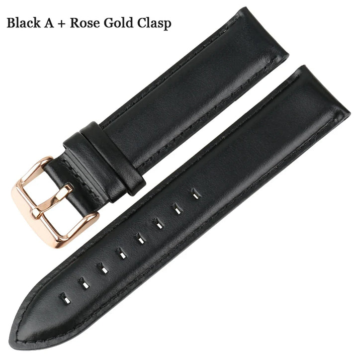 MAIKES Watch Accessories Genuine Leather Watch Strap 16mm 17mm 18mm 19mm 20mm Watchband For DW Daniel Wellington Watch Band