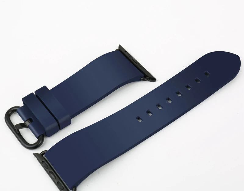 For Apple Watch Band 45mm 41mm 44mm 40mm 42mm 38mm Series 7 6 SE 5 4 3 Watchband Bracelet Sport Rubber iWatch Strap