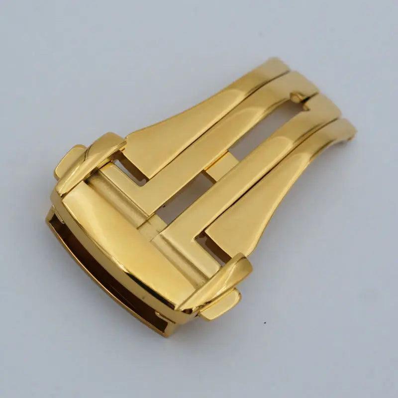 316L Stainless Steel Watch Strap – 16-20mm Silver with Butterfly Clasp for Omega