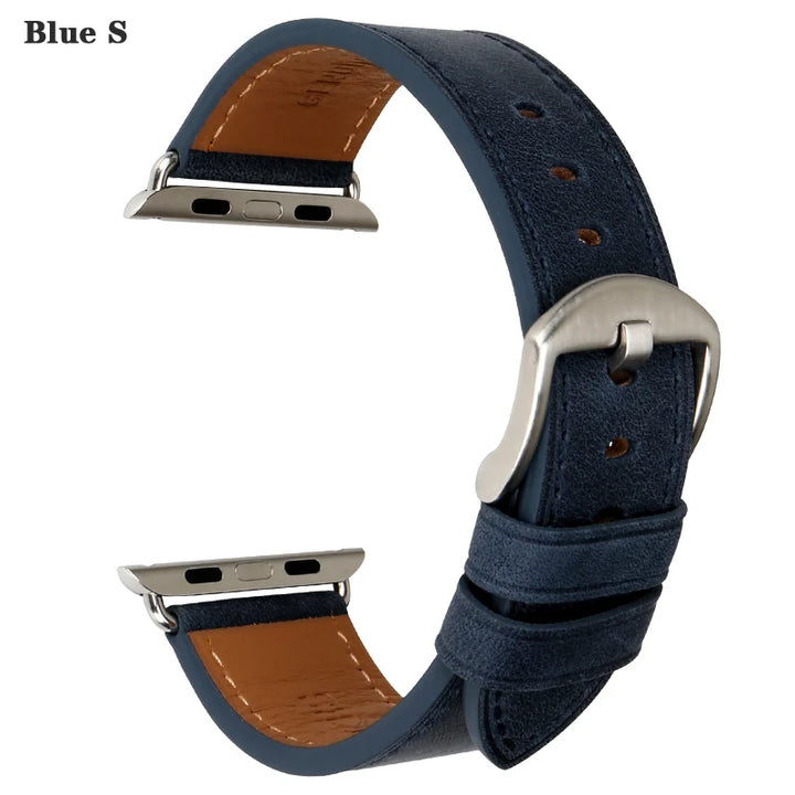 Top Quality Leather Strap For Apple Watch Band 45mm 41mm 44mm 40mm 42mm 38mm Series 7 6 SE 5 4 3 iWatch Watchband