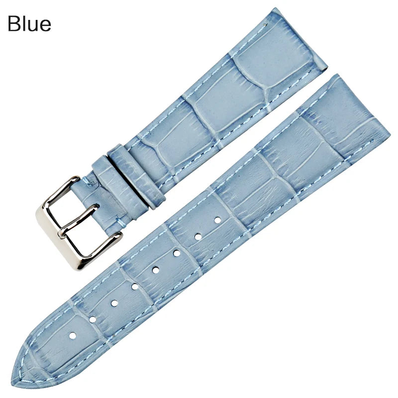 MAIKES Good quality watchbands white 14 16 18 20 22mm watch strap genuine leather watch band case for Tissot watch bracelet