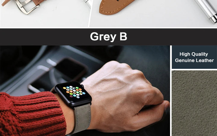 Top Quality Leather Strap For Apple Watch Band 45mm 41mm 44mm 40mm 42mm 38mm Series 7 6 SE 5 4 3 iWatch Watchband