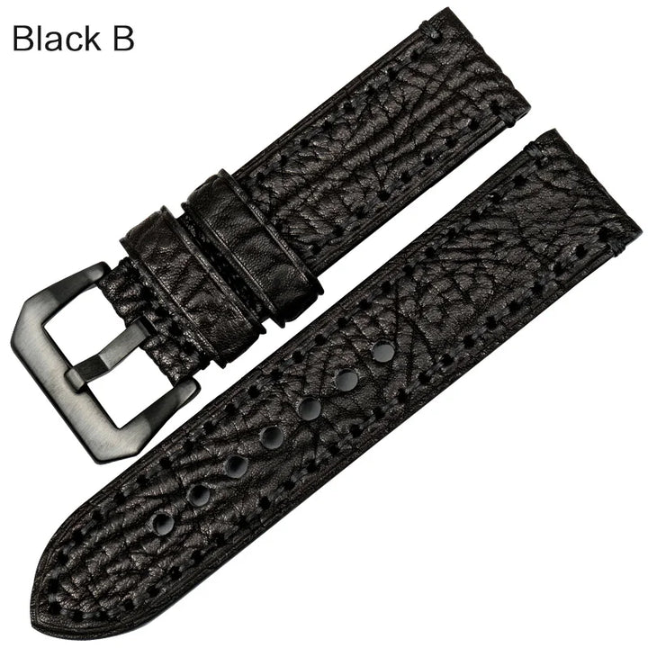 MAIKES Watch accessories Italian cow leather watch band 20mm 22mm 24mm 26mm watchbands men watch strap for Panerai