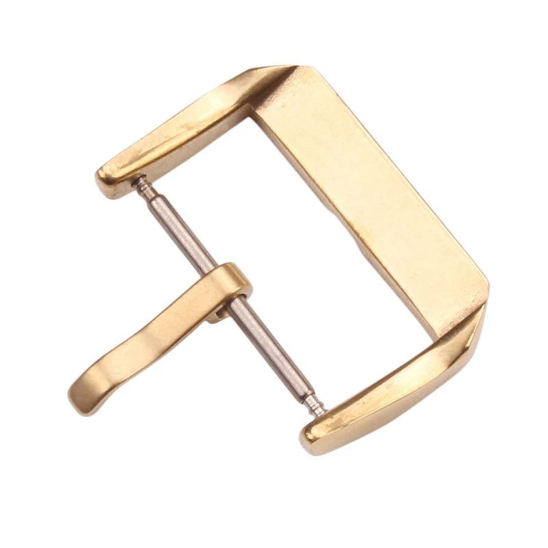 20pcs Stainless Steel Watch Buckles 16–22mm Silver/Gold/Black