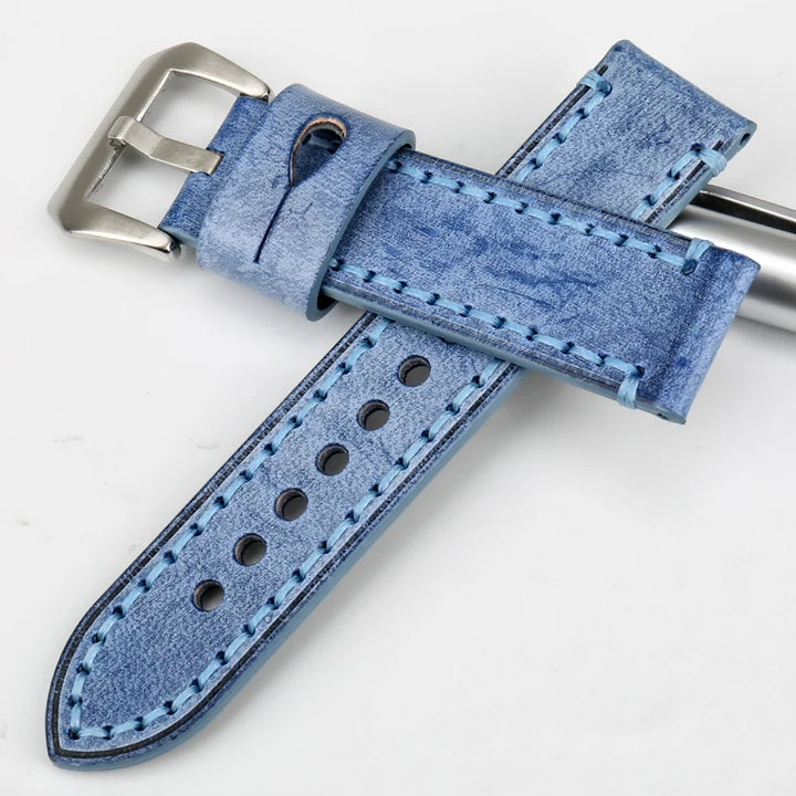 Vintage English Bridle Leather Watch Strap 22–24mm for Panerai – MAIKES