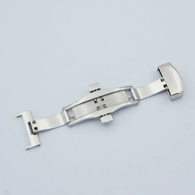 MAIKES Stainless Steel Butterfly Deployment Watch Clasp – 16/18/20mm, Double Push-Button