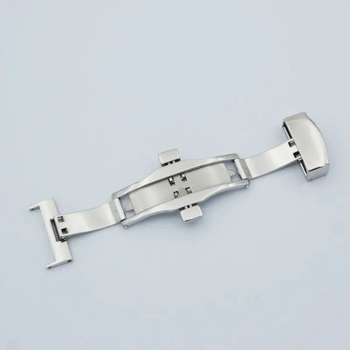 MAIKES Stainless Steel Butterfly Deployment Watch Clasp – 16/18/20mm, Double Push-Button