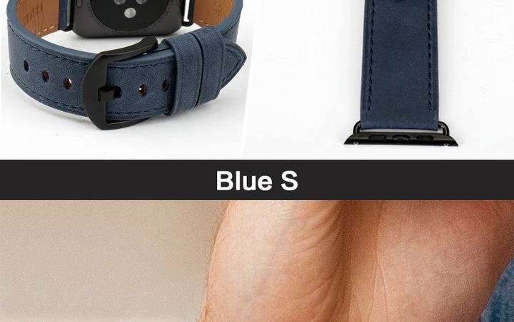 Top Quality Leather Strap For Apple Watch Band 45mm 41mm 44mm 40mm 42mm 38mm Series 7 6 SE 5 4 3 iWatch Watchband