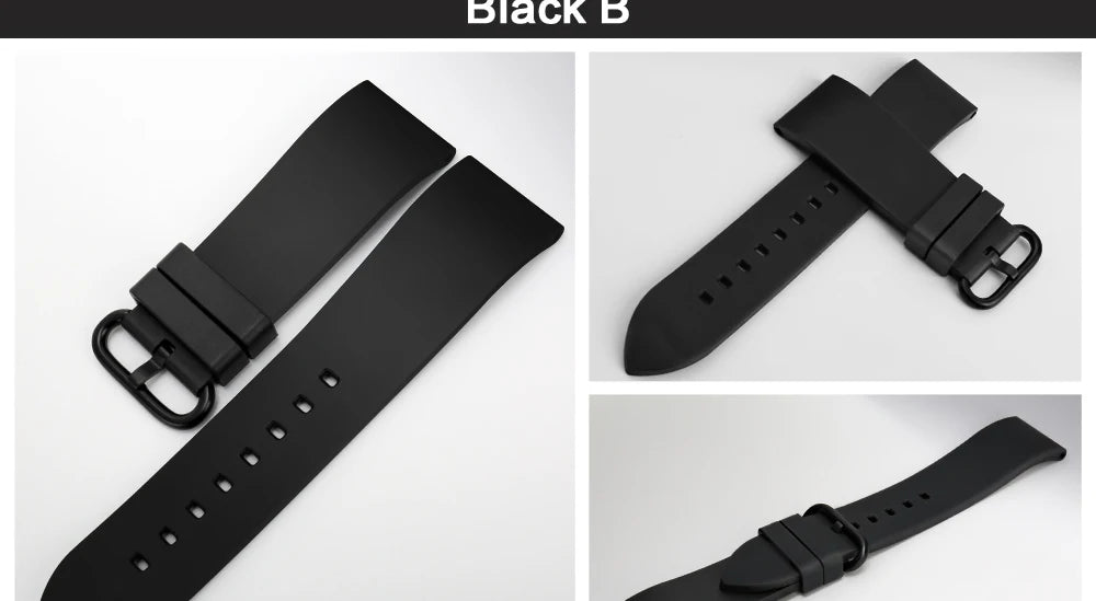 MAIKES Watch Accessories Quality Fluoro Rubber Watch Band 20mm 22mm 24mm Sport Watch Strap Orange Watchband For Omega Watch