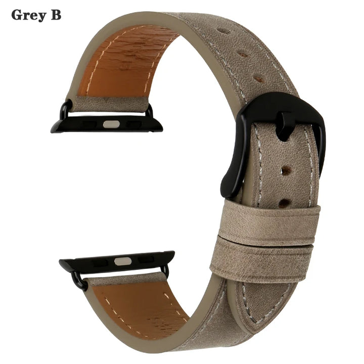 Top Quality Leather Strap For Apple Watch Band 45mm 41mm 44mm 40mm 42mm 38mm Series 7 6 SE 5 4 3 iWatch Watchband
