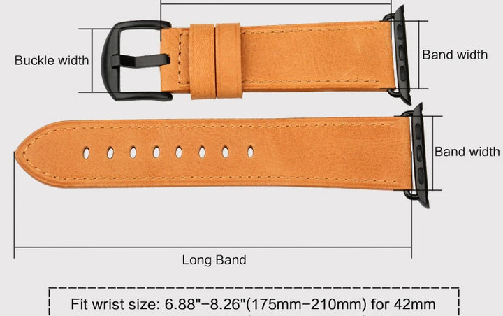 Top Quality Leather Strap For Apple Watch Band 45mm 41mm 44mm 40mm 42mm 38mm Series 7 6 SE 5 4 3 iWatch Watchband