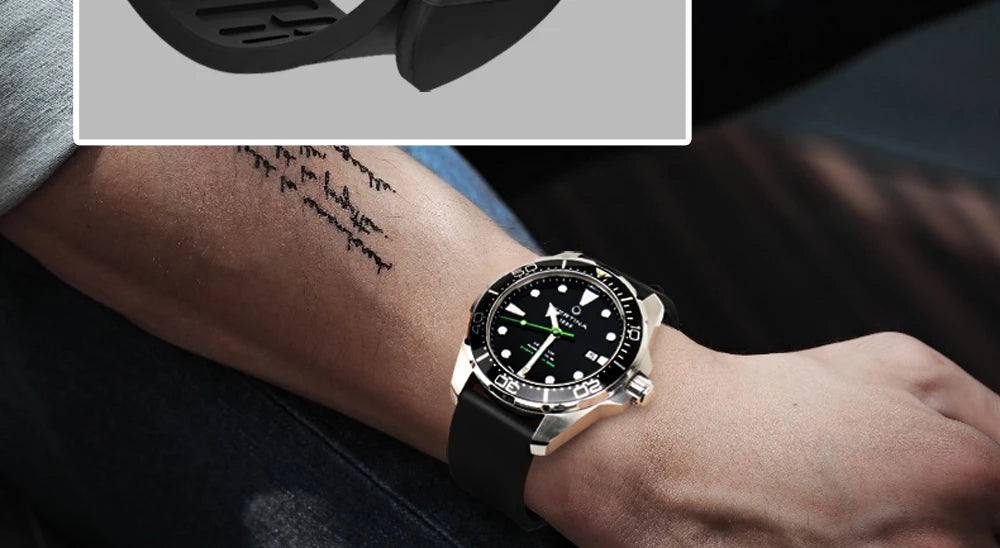 MAIKES Watch Accessories Quality Fluoro Rubber Watch Band 20mm 22mm 24mm Sport Watch Strap Orange Watchband For Omega Watch