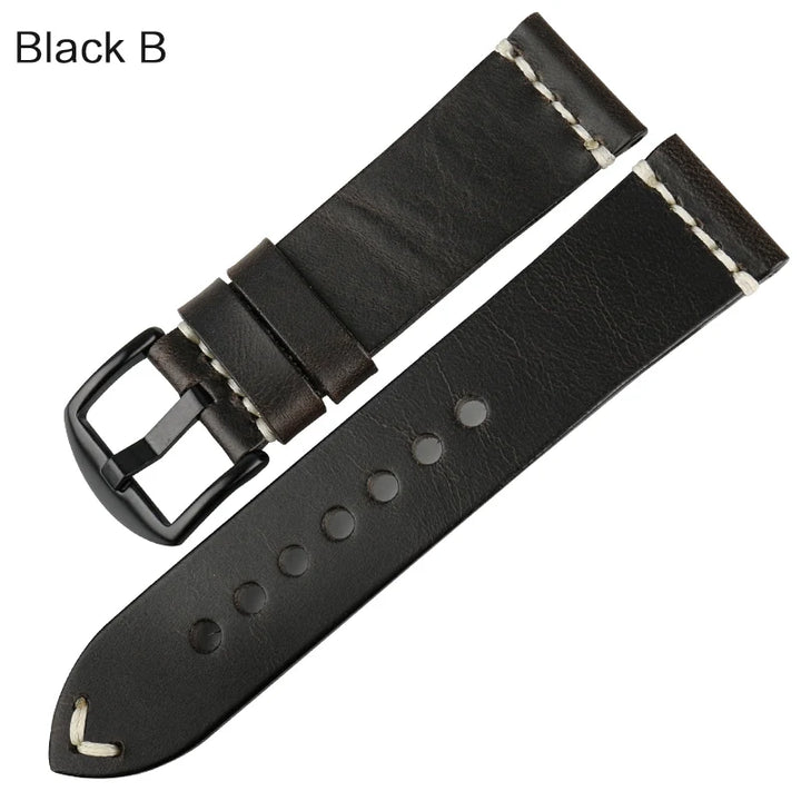 Vintage Genuine Leather Watch Strap 20–24mm for Citizen – MAIKES