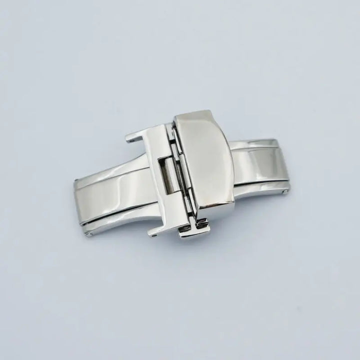 MAIKES Stainless Steel Butterfly Deployment Watch Clasp – 16/18/20mm, Double Push-Button