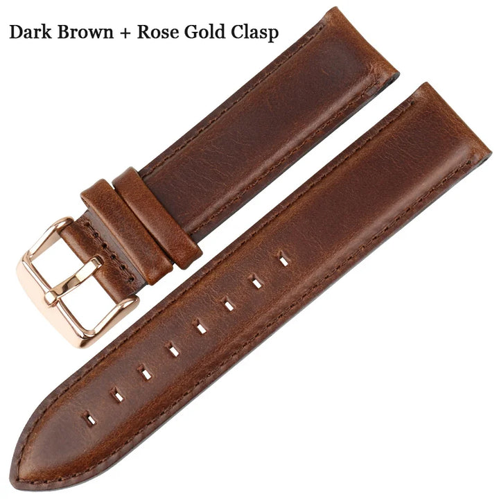 MAIKES Quality Genuine Leather Watch Band 13mm 14mm 16mm 17mm 18mm 19mm 20mm Watchbands For DW Daniel Wellington Watch Strap
