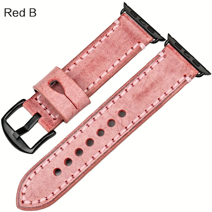 Vintage Bridle Leather Strap for Apple Watch 38-45mm