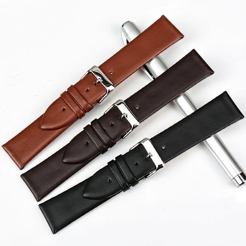 MAIKES New design watchband watch accessories white watch strap 12-24mm thin cow leather watch band women watch bracelet