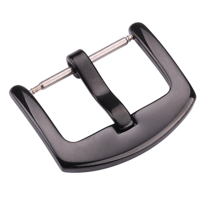 Metal Watch Band Buckle 16-24mm Silver, Black, Gold Stainless Steel