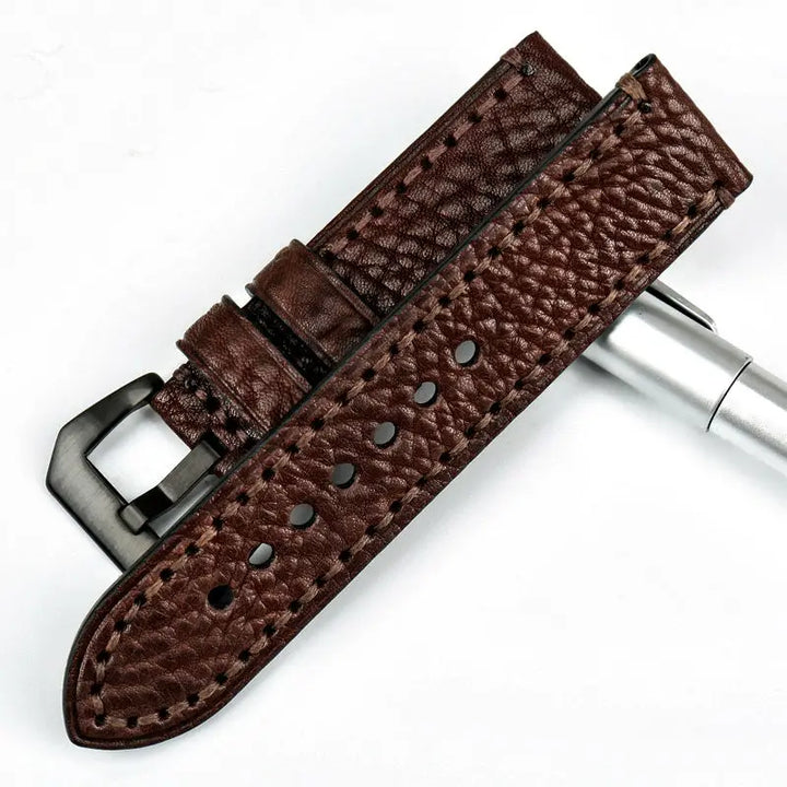 Brown Italian Cow Leather Watch Strap 20–26mm for Fossil – MAIKES