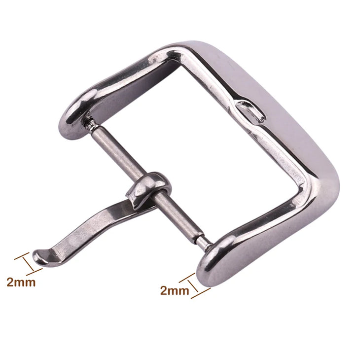 Stainless Steel Watch Strap Buckle Women Men Silver Gold Black Solid  Metal Watchband Clasp 16mm 18mm 20mm 22mm 24mm Accessories