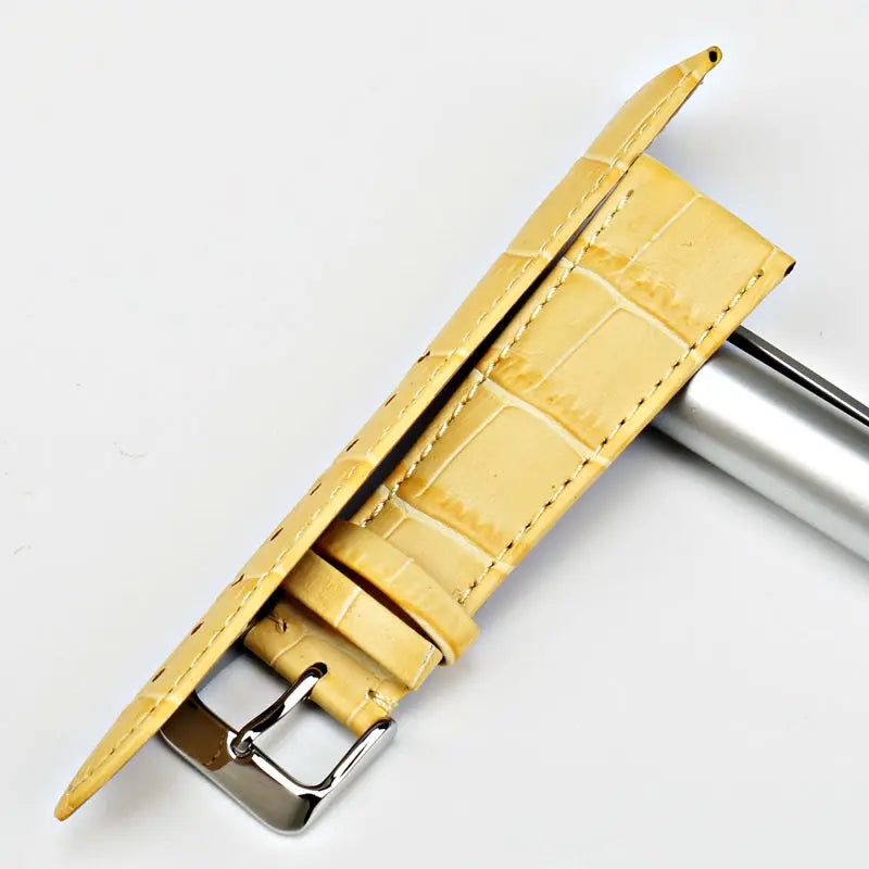 MAIKES Yellow/Gold Watch Band – 12–22mm for Casio