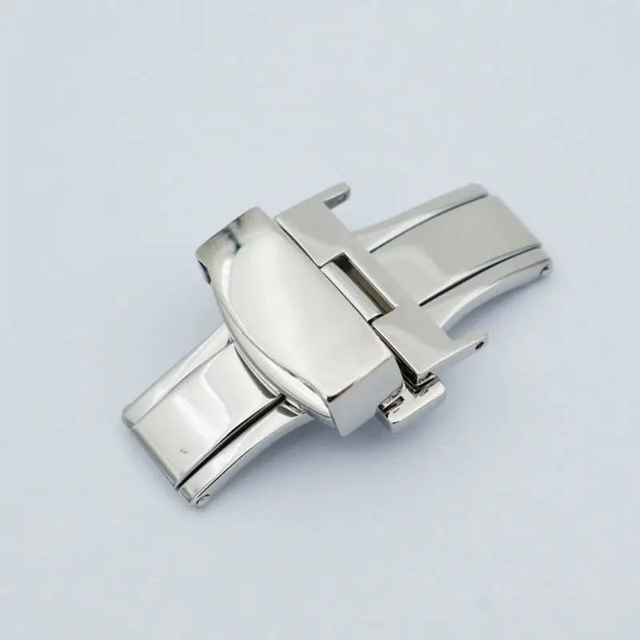 MAIKES Stainless Steel Butterfly Deployment Watch Clasp – 16/18/20mm, Double Push-Button