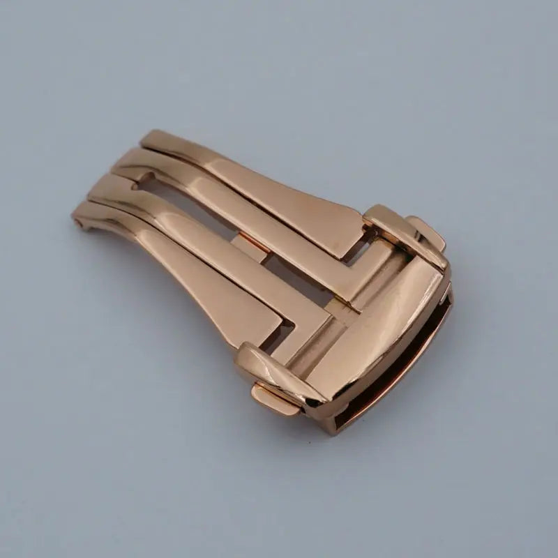 316L Stainless Steel Watch Strap – 16-20mm Silver with Butterfly Clasp for Omega