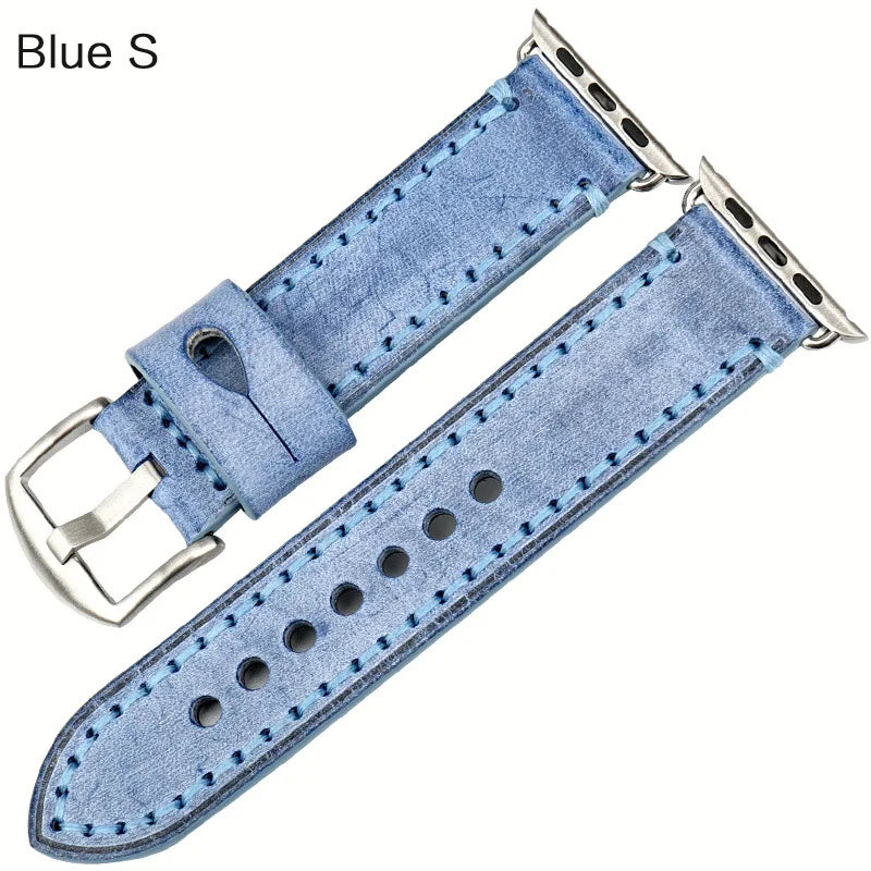 Vintage Bridle Leather Strap for Apple Watch 38-45mm