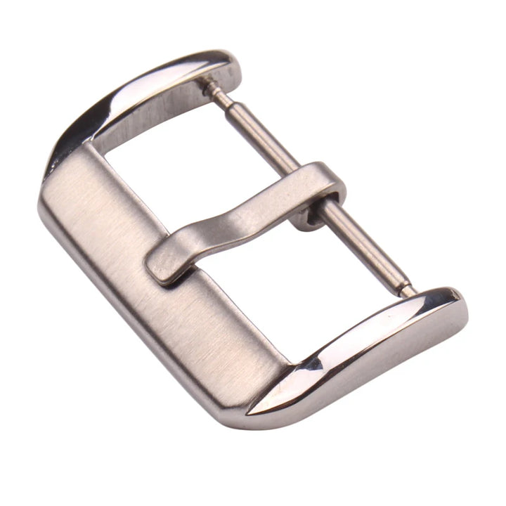 20pcs Stainless Steel Watch Buckles 16–22mm Silver/Gold/Black