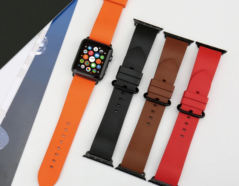 For Apple Watch Band 45mm 41mm 44mm 40mm 42mm 38mm Series 7 6 SE 5 4 3 Watchband Bracelet Sport Rubber iWatch Strap