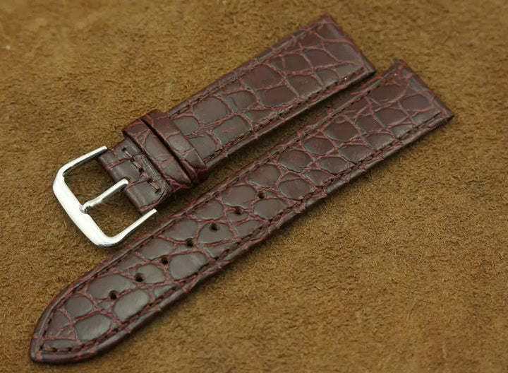 MAIKES Watch accessory Genuine leather watch band, High quality black watch strap 20mm for watch men