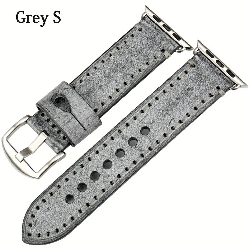 Vintage Bridle Leather Strap for Apple Watch 38-45mm