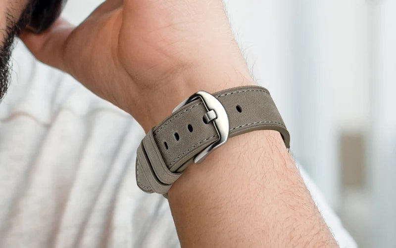 Top Quality Leather Strap For Apple Watch Band 45mm 41mm 44mm 40mm 42mm 38mm Series 7 6 SE 5 4 3 iWatch Watchband