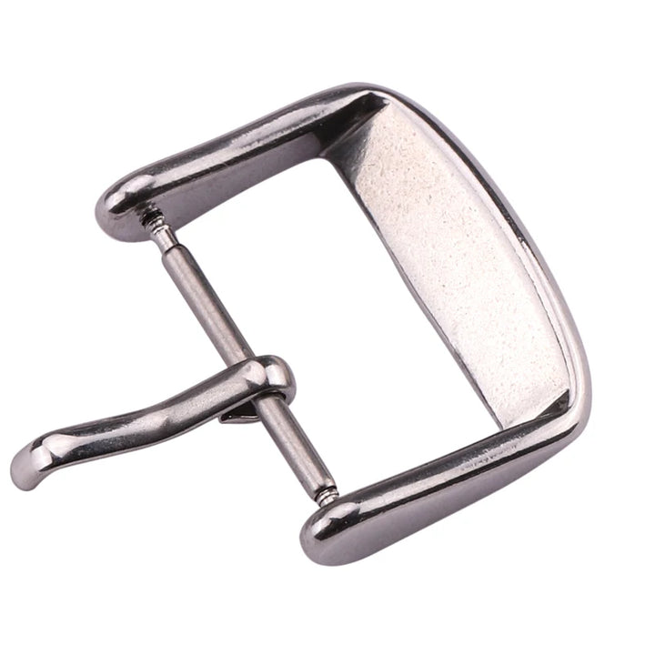 Solid Stainless Steel Watch Band Clasp 16–24mm Silver/Gold/Black