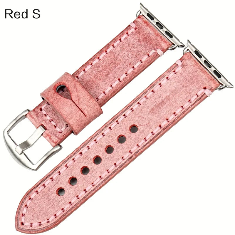 Vintage Bridle Leather Strap for Apple Watch 38-45mm