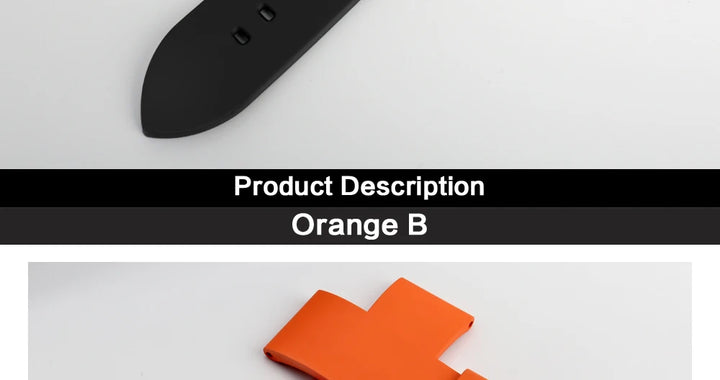 MAIKES New Design Watch Band Black 20mm 22mm 24mm Watchband Sports Fluoro Rubber Watch Strap Watch Accessories