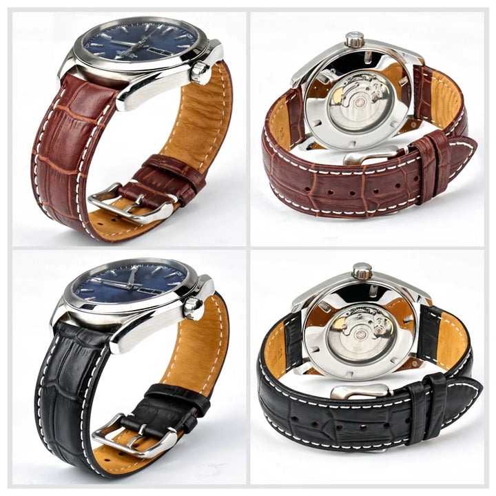 MAIKES Good Quality Genuine Leather Watchband 19mm 20mm 22mm Browm Watch strap Bracelet Watch Accessories For TISSOT Watch band