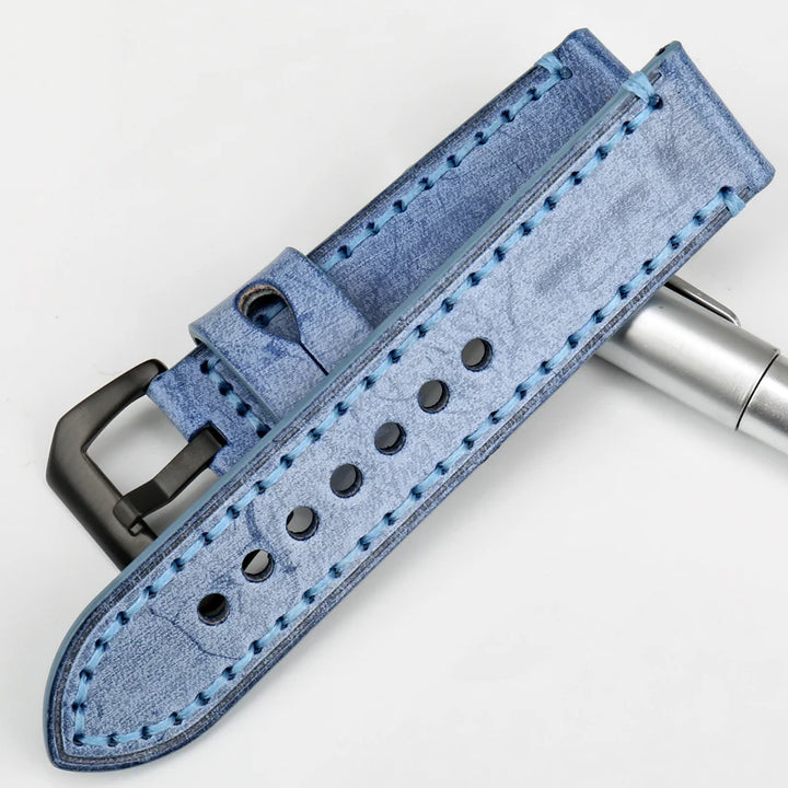 Vintage English Bridle Leather Watch Strap 22–24mm for Panerai – MAIKES