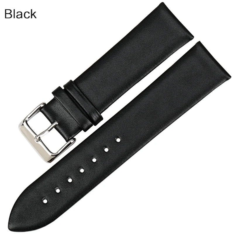 MAIKES New design watchband watch accessories white watch strap 12-24mm thin cow leather watch band women watch bracelet