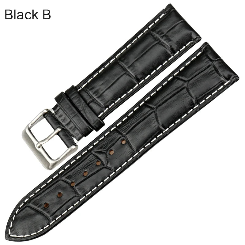 MAIKES Good Quality Genuine Leather Watchband 19mm 20mm 22mm Browm Watch strap Bracelet Watch Accessories For TISSOT Watch band