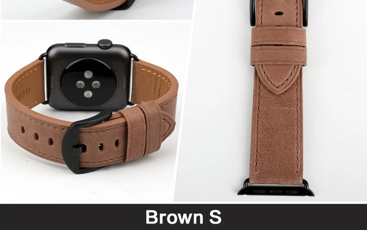 Top Quality Leather Strap For Apple Watch Band 45mm 41mm 44mm 40mm 42mm 38mm Series 7 6 SE 5 4 3 iWatch Watchband