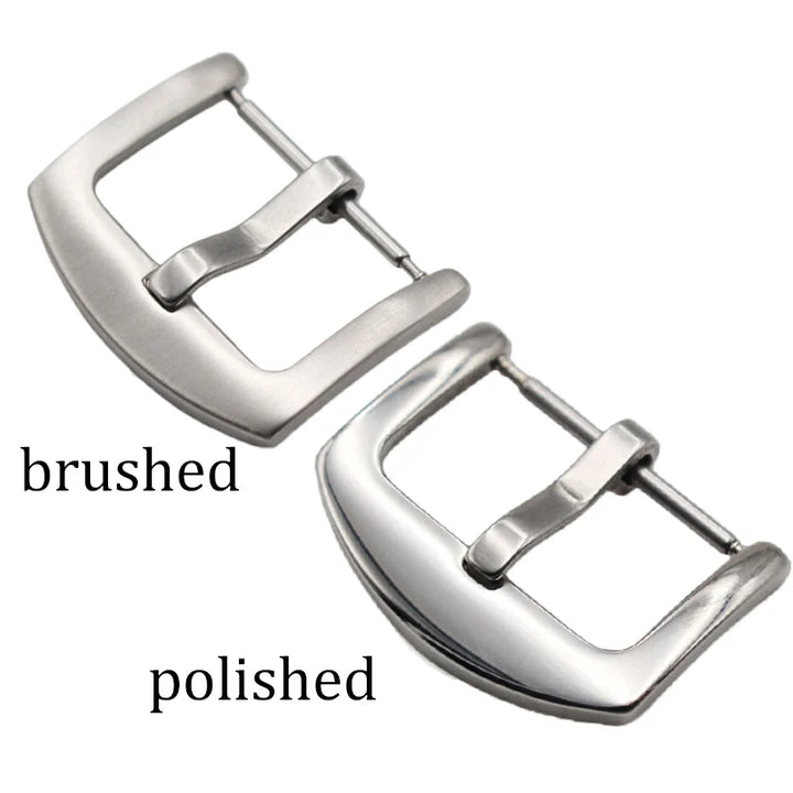 Metal Watch Band Buckle 16-24mm Silver, Black, Gold Stainless Steel