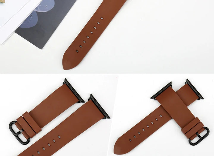 MAIKES Rubber Strap For Apple Watch Band 45mm 41mm 42mm 44mm 40mm Series 7 6 SE 5 4 3 iWatch Bracelet