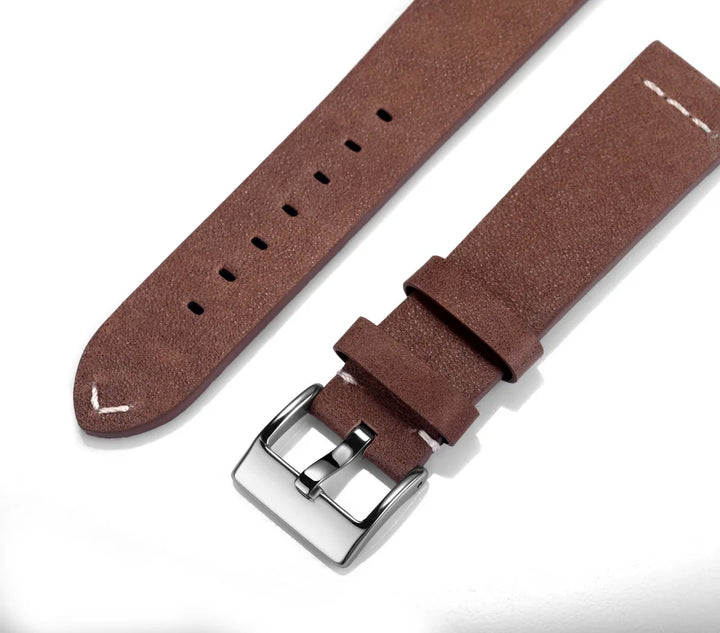 Hemsut Quick Release Leather Watch Bands Saddle Calf Handmade Vintage Leather Watch Strap 18mm 20mm 22mm