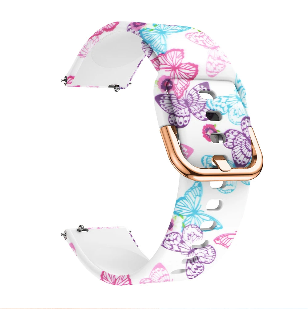 Silicone Watch Strap – 20/22mm for Huawei GT2/GT3 & Garmin Forerunner