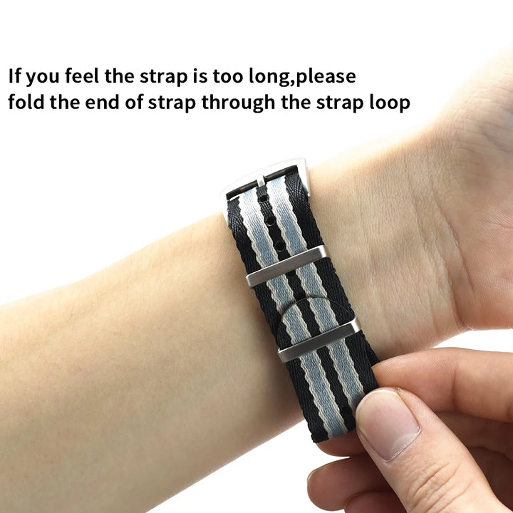 NATOBELT Quality Seatbelt Nylon Watch Strap 20mm 22mm Universal Type Sports Troops Parachute Pilot Military Nylon Watch Bands
